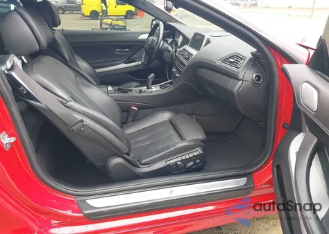 2013 BMW 650I из США, поврежденный, VIN WBAYM9C54DDW20459